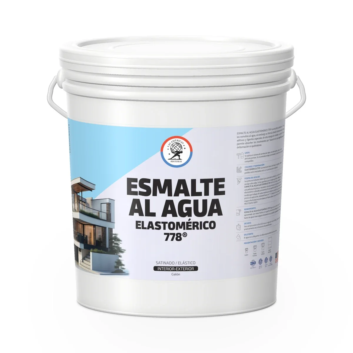 Esmalte al Agua Elastomérico 778®, envase galón