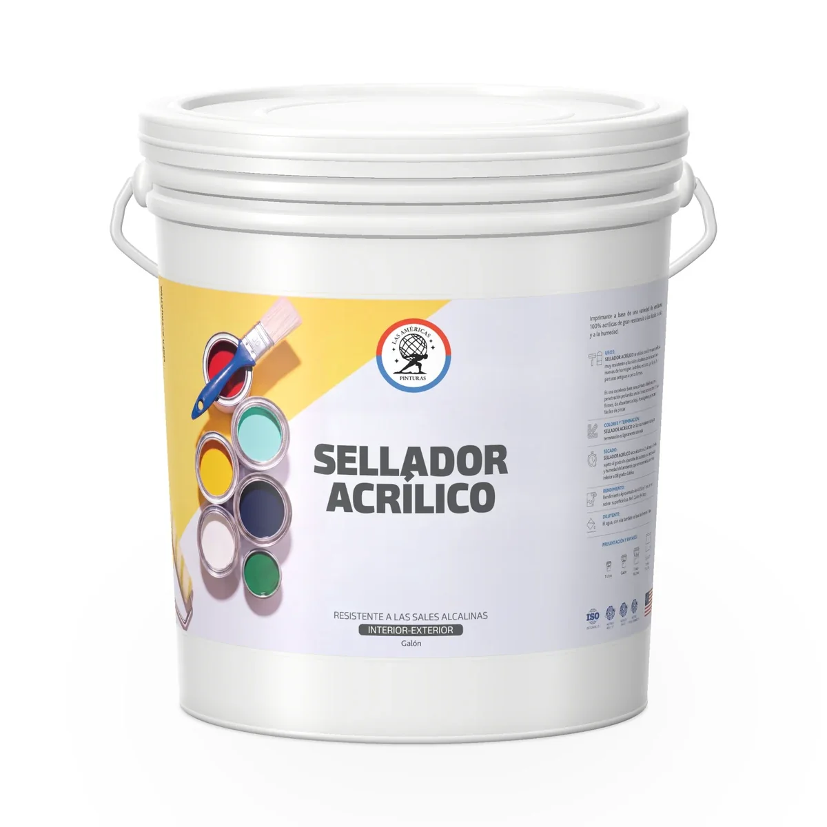 Sellador Acrílico, envase galón